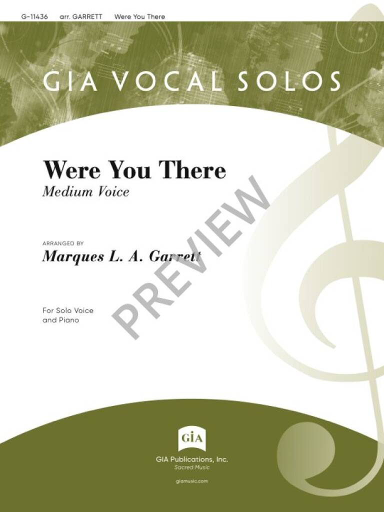 Were You There - Medium Voice
